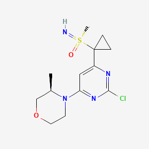 (3R)-4-(2-chloro-6-(1-((R)-S-methylsulfonimidoyl)cyclopropyl)pyrimidin-4-yl)-3-methylmorpholine