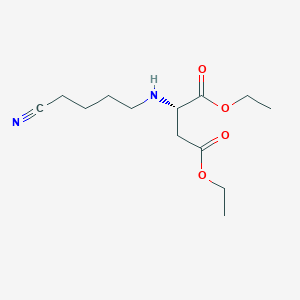 molecular formula C13H22N2O4 B15158201 Diethyl N-(4-cyanobutyl)-L-aspartate CAS No. 820960-74-5
