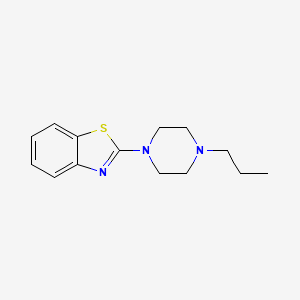 molecular formula C14H19N3S B15158234 2-(4-Propyl-1-piperazinyl)benzothiazole CAS No. 769907-98-4