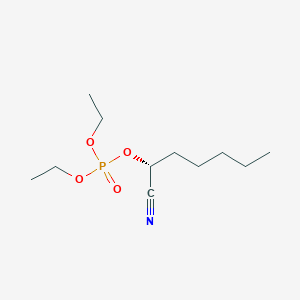 molecular formula C11H22NO4P B15158242 (1R)-1-Cyanohexyl diethyl phosphate CAS No. 820969-57-1