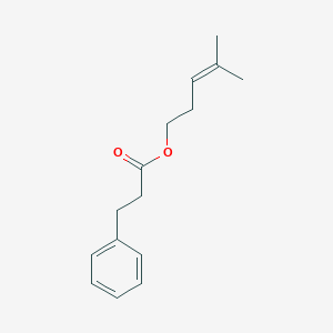 molecular formula C15H20O2 B15158277 Benzenepropanoic acid, 4-methyl-3-pentenyl ester CAS No. 652161-21-2