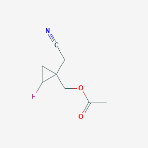 (1-(Cyanomethyl)-2-fluorocyclopropyl)methyl acetate
