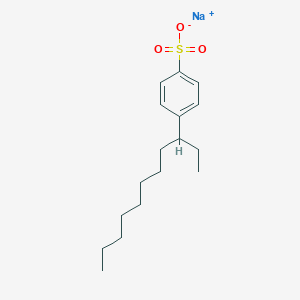 molecular formula C17H27NaO3S B151584 Sodium (C10-16)alkylbenzenesulfonate CAS No. 127184-52-5