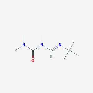 molecular formula C9H19N3O B15159337 Urea, [[(1,1-dimethylethyl)imino]methyl]trimethyl- CAS No. 652154-40-0