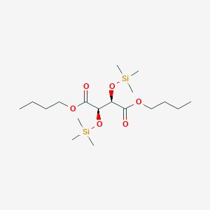 molecular formula C18H38O6Si2 B15159384 Dibutyl (2R,3R)-2,3-bis[(trimethylsilyl)oxy]butanedioate CAS No. 681210-95-7
