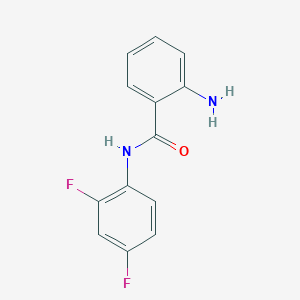 molecular formula C13H10F2N2O B15159413 2-amino-N-(2,4-difluorophenyl)benzamide CAS No. 724736-83-8