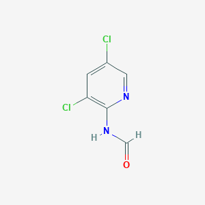 molecular formula C6H4Cl2N2O B15159419 N-(3,5-Dichloropyridin-2-yl)formamide CAS No. 713116-92-8