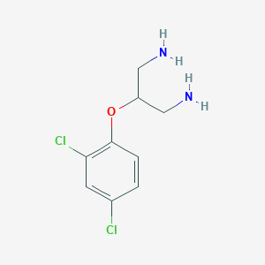 molecular formula C9H12Cl2N2O B15159440 2-(2,4-Dichlorophenoxy)propane-1,3-diamine CAS No. 676167-18-3