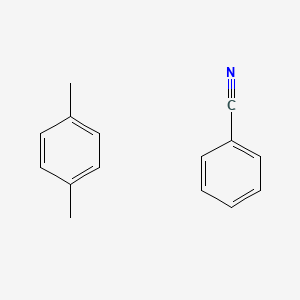 molecular formula C15H15N B15159516 Benzonitrile--1,4-xylene (1/1) CAS No. 665005-76-5