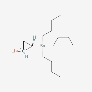 molecular formula C15H31LiSn B15159724 lithium;tributyl(cyclopropyl)stannane CAS No. 832132-84-0