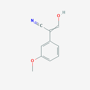molecular formula C10H9NO2 B15159746 3-Hydroxy-2-(3-methoxyphenyl)prop-2-enenitrile CAS No. 656829-44-6