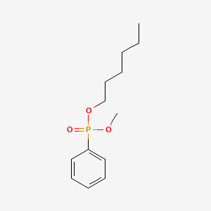 molecular formula C13H21O3P B15159763 Hexyl methyl phenylphosphonate CAS No. 820260-98-8
