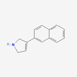 molecular formula C14H13N B15159781 3-(2-Naphthyl)-3-pyrroline CAS No. 761395-96-4