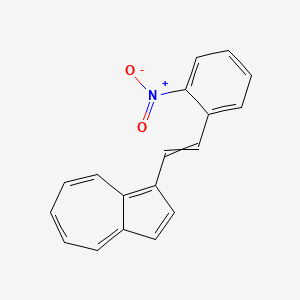 molecular formula C18H13NO2 B15159798 1-[2-(2-Nitrophenyl)ethenyl]azulene CAS No. 652142-03-5