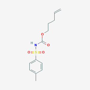 molecular formula C13H17NO4S B15159813 Pent-4-enyl N-(p-tolylsulfonyl)carbamate 