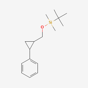 molecular formula C16H26OSi B15159830 Silane, (1,1-dimethylethyl)dimethyl[(2-phenylcyclopropyl)methoxy]- CAS No. 653604-00-3
