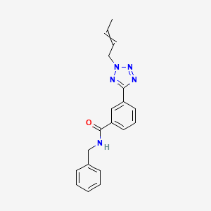 molecular formula C19H19N5O B15159833 N-Benzyl-3-[2-(but-2-en-1-yl)-2H-tetrazol-5-yl]benzamide CAS No. 660858-87-7