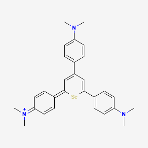 molecular formula C29H32N3Se+ B15159856 Seleninium, 2,4,6-tris[4-(dimethylamino)phenyl]- CAS No. 711601-41-1