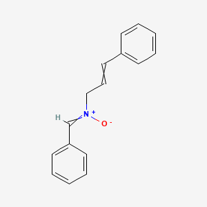 molecular formula C16H15NO B15159874 Phenyl-N-(3-phenylprop-2-en-1-yl)methanimine N-oxide CAS No. 805260-24-6