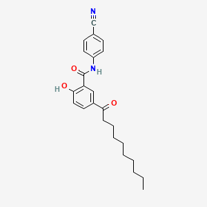 molecular formula C24H28N2O3 B15159883 N-(4-Cyanophenyl)-5-decanoyl-2-hydroxybenzamide CAS No. 675832-39-0