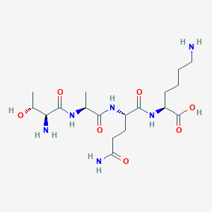 molecular formula C18H34N6O7 B15159887 L-Threonyl-L-alanyl-L-glutaminyl-L-lysine CAS No. 798540-43-9