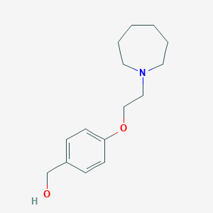 molecular formula C15H23NO2 B151599 (4-(2-(Azepan-1-yl)ethoxy)phenyl)methanol CAS No. 223251-16-9