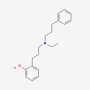molecular formula C20H27NO B15160009 Phenol, [3-[ethyl(3-phenylpropyl)amino]propyl]- CAS No. 808740-86-5