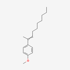 molecular formula C17H26O B15160012 1-(Dec-2-EN-2-YL)-4-methoxybenzene CAS No. 654640-40-1