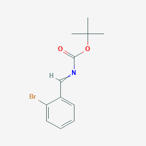 molecular formula C12H14BrNO2 B15160043 tert-Butyl [(2-bromophenyl)methylidene]carbamate CAS No. 779342-74-4