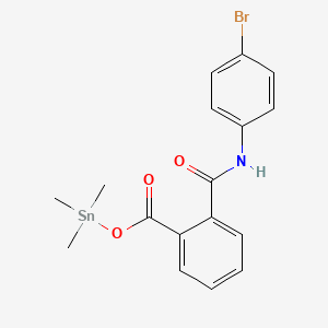 molecular formula C17H18BrNO3Sn B15160109 N-(4-Bromophenyl)-2-{[(trimethylstannyl)oxy]carbonyl}benzamide CAS No. 652169-87-4