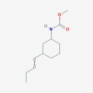 molecular formula C12H21NO2 B15160134 Methyl [3-(but-1-en-1-yl)cyclohexyl]carbamate CAS No. 676144-21-1
