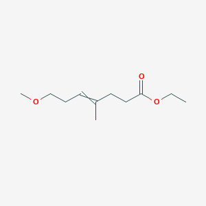 molecular formula C11H20O3 B15160146 Ethyl 7-methoxy-4-methylhept-4-enoate CAS No. 651332-04-6