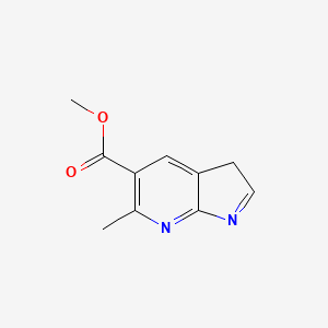 molecular formula C10H10N2O2 B15160148 3H-Pyrrolo[2,3-b]pyridine-5-carboxylic acid, 6-methyl-, methyl ester 