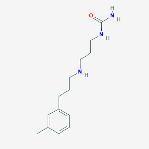 molecular formula C14H23N3O B15160171 N-(3-{[3-(3-Methylphenyl)propyl]amino}propyl)urea CAS No. 142031-45-6