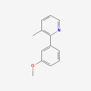 molecular formula C13H13NO B15160184 2-(3-Methoxyphenyl)-3-methylpyridine 