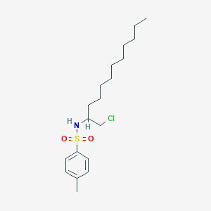 molecular formula C19H32ClNO2S B15160191 N-(1-Chlorododecan-2-yl)-4-methylbenzene-1-sulfonamide CAS No. 827026-80-2