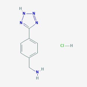 molecular formula C8H10ClN5 B151602 (4-(2H-Tetrazol-5-yl)phenyl)methanamine hydrochloride CAS No. 177595-28-7
