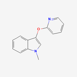 molecular formula C14H12N2O B15160201 1-Methyl-3-(pyridin-2-yloxy)-1H-indole 