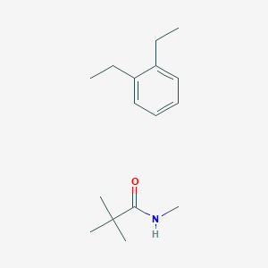 molecular formula C16H27NO B15160261 N,2,2-Trimethylpropanamide--1,2-diethylbenzene (1/1) CAS No. 676148-37-1