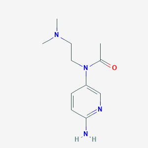 molecular formula C11H18N4O B15160268 N-(6-Aminopyridin-3-yl)-N-[2-(dimethylamino)ethyl]acetamide CAS No. 652139-94-1