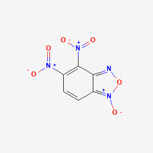 molecular formula C6H2N4O6 B15160335 4,5-Dinitro-1-oxo-2,1lambda~5~,3-benzoxadiazole CAS No. 663616-91-9