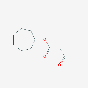 molecular formula C11H18O3 B15160345 Cycloheptyl 3-oxobutanoate CAS No. 653565-53-8