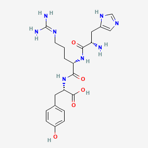 molecular formula C21H30N8O5 B15160361 His-Arg-Tyr CAS No. 670221-39-3