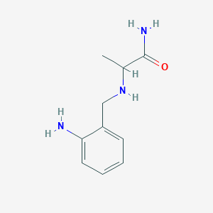 molecular formula C10H15N3O B15160449 N~2~-[(2-Aminophenyl)methyl]alaninamide CAS No. 832676-75-2