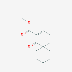 molecular formula C15H22O3 B15160560 Ethyl 3-methyl-1-oxospiro[5.5]undec-2-ene-2-carboxylate CAS No. 835597-74-5