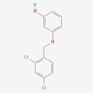 molecular formula C13H10Cl2O2 B15160568 3-[(2,4-Dichlorophenyl)methoxy]phenol CAS No. 141994-71-0