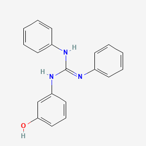 molecular formula C19H17N3O B15160633 N-(3-Hydroxyphenyl)-N',N''-diphenylguanidine CAS No. 668454-76-0