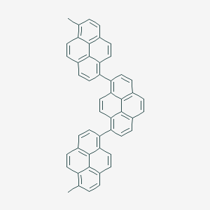 molecular formula C50H30 B15160673 1,8-bis(6-methylpyren-1-yl)pyrene CAS No. 797057-75-1