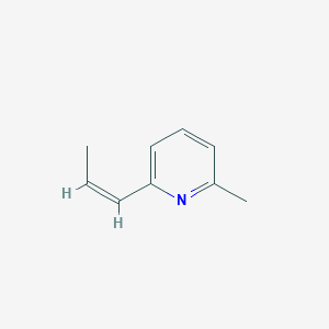 molecular formula C9H11N B15160721 2-methyl-6-[(Z)-prop-1-enyl]pyridine 