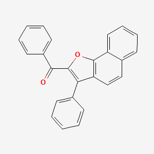 molecular formula C25H16O2 B15160730 Methanone, phenyl(3-phenylnaphtho[1,2-b]furan-2-yl)- CAS No. 833485-65-7